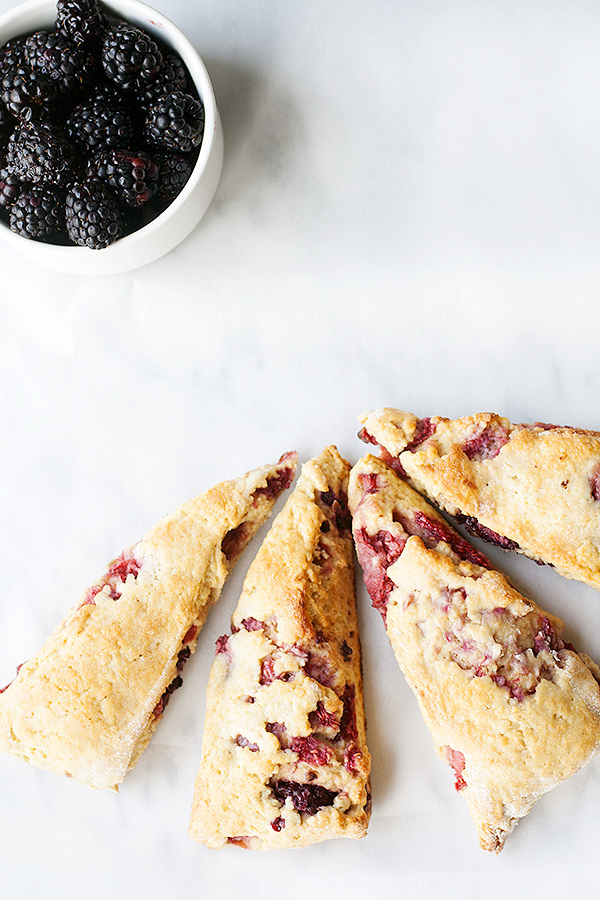 triple berry scones