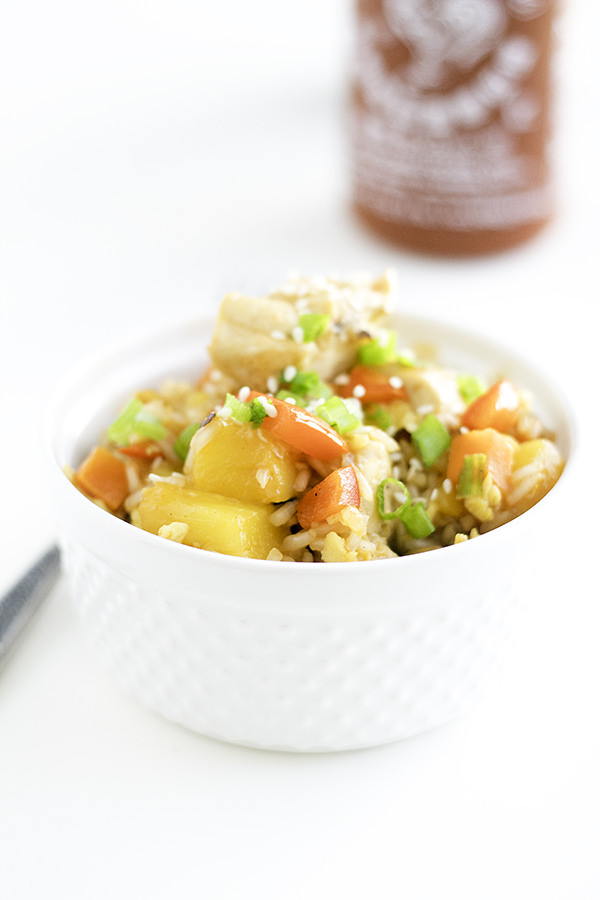 sweet and sour chicken fried rice