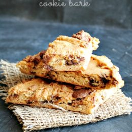 Reese's Peanut Butter Cup Cookie Bark heathersfrenchpress.com #cookies #Reese's