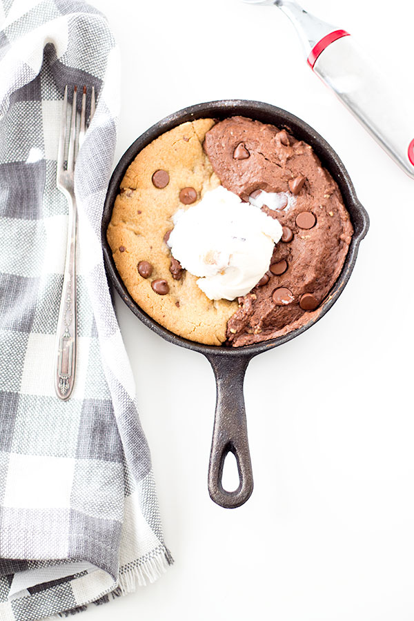 single serving skillet brookie