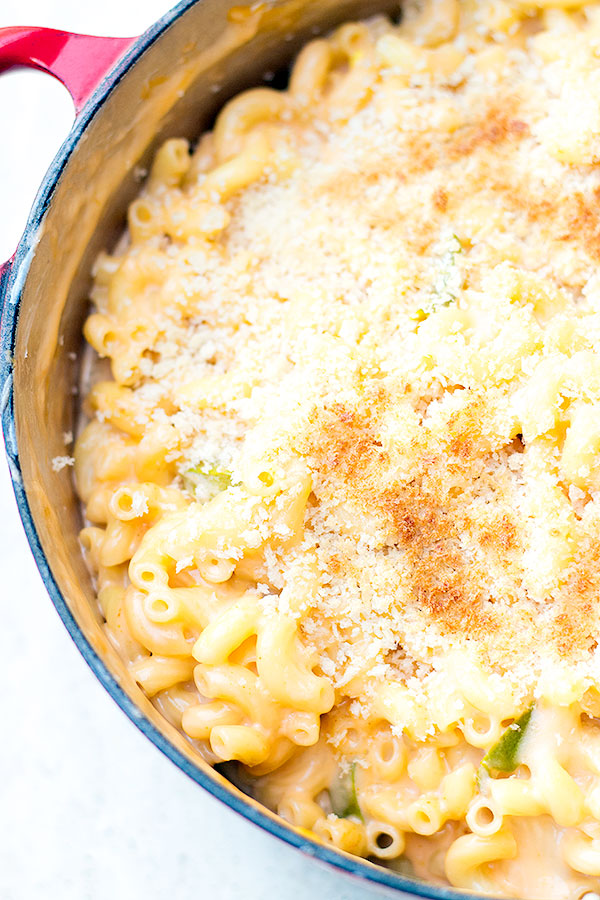 easy one pot jalapeno popper mac and cheese