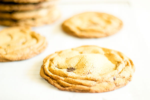 olive oil dark chocolate chunk cookies