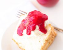 rosewater angel food cake