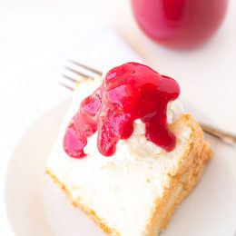 rosewater angel food cake