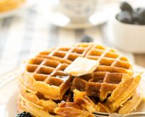 buttermilk cornmeal waffles