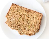 healthy zucchini banana bread