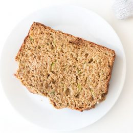 healthy zucchini banana bread