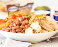 chicken fajita family style rice bow
