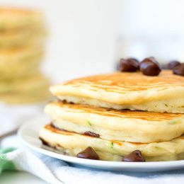 zucchini pancakes with chocolate chips
