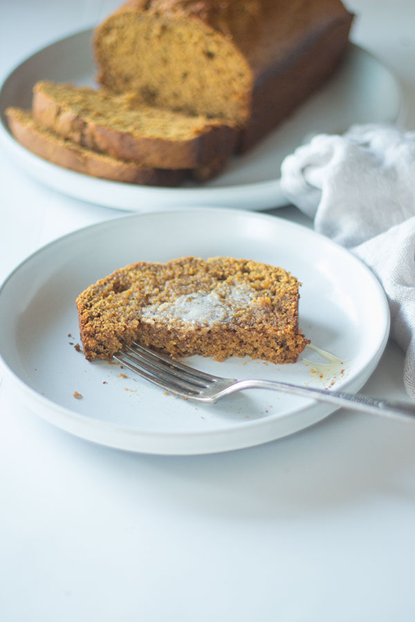 roasted banana pumpkin bread