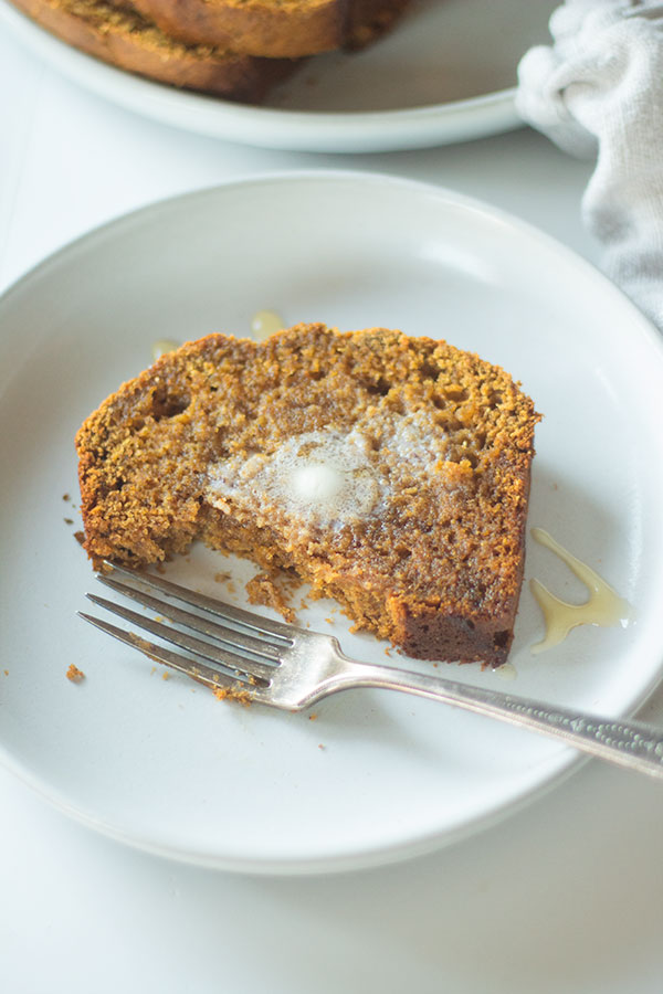 roasted banana pumpkin bread