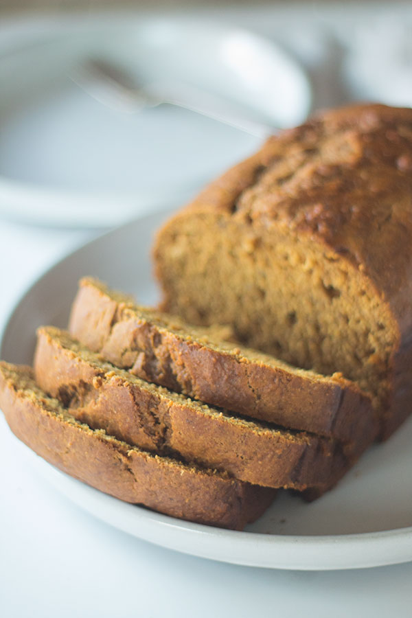 roasted banana pumpkin bread