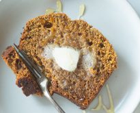 roasted banana pumpkin bread