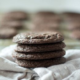 dark chocolate snickerdoodles