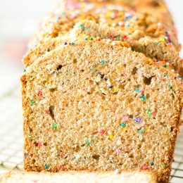 birthday cake banana bread