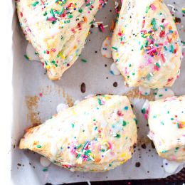 cake for breakfast? absolutely appropriate if it is one one these birthday cake scones
