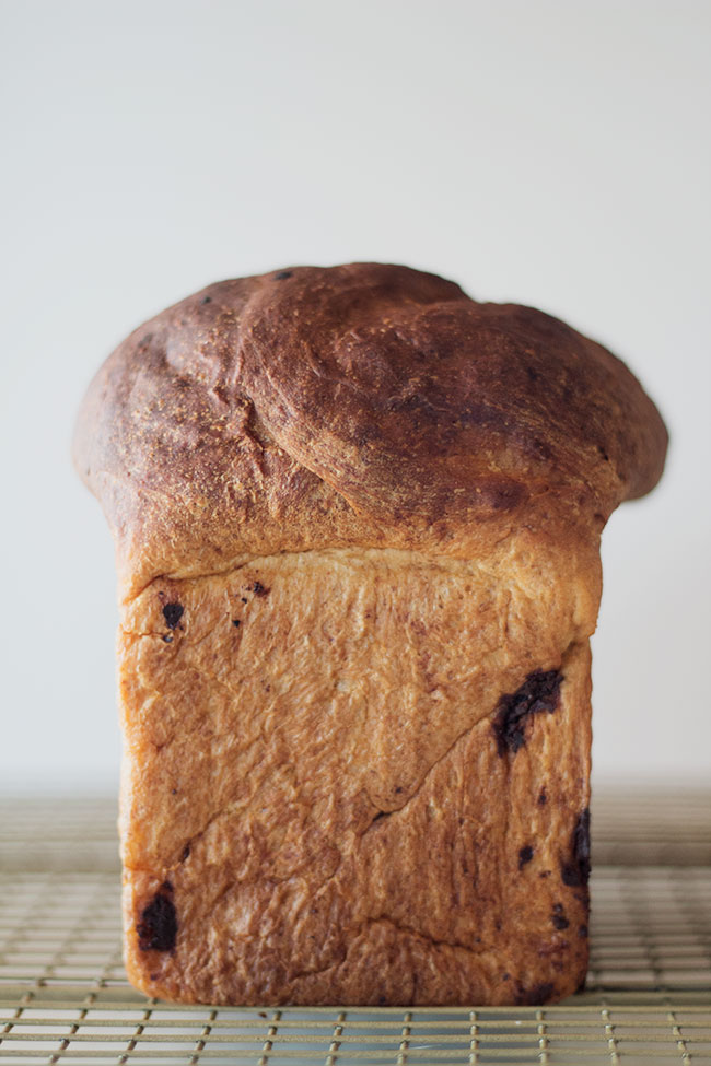 yeast raised banana dark chocolate bread