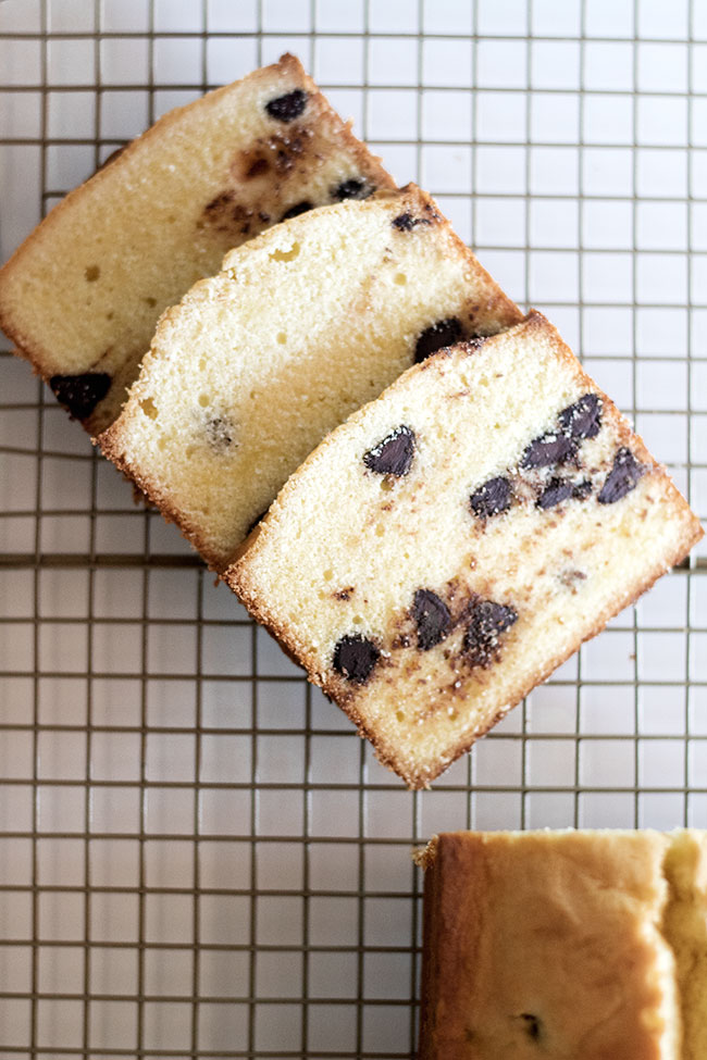 creme fraiche chocolate chip pound cake