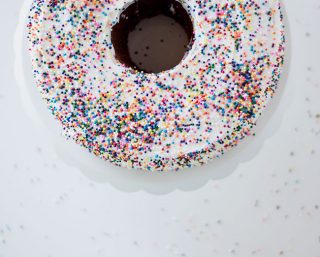 easy homemade funfetti bundt cake with cream cheese frosting