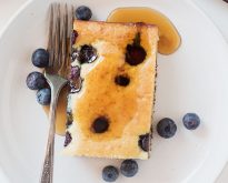 sheet pan blueberry buttermilk pancakes
