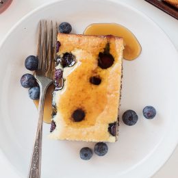 sheet pan blueberry buttermilk pancakes