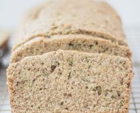 sliced vegan zucchini bread