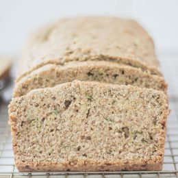 sliced vegan zucchini bread