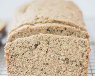 sliced vegan zucchini bread