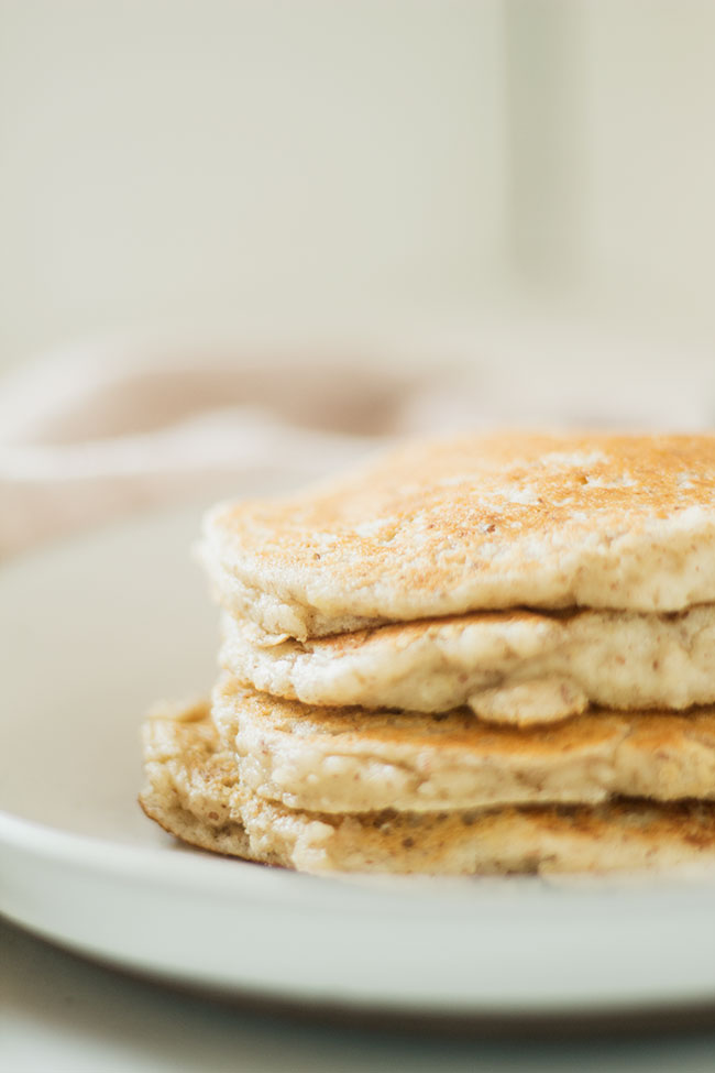 vegan pancake stack