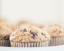 vegan zucchini and dark chocolate muffins